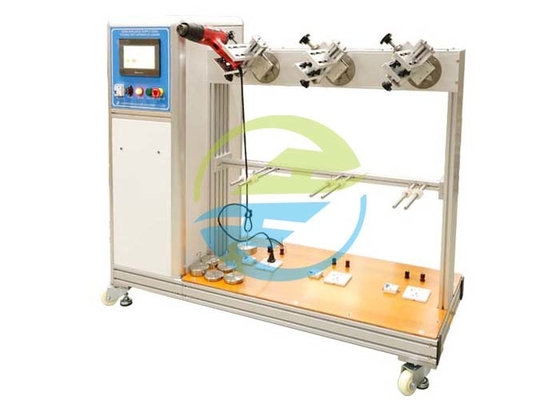 Good price 60 دورة في الدقيقة معدات اختبار الأجهزة المنزلية 3 محطات جهاز اختبار ثني لسلك الإمداد الانترنت