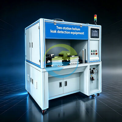 سعر جيد High-Precision Relay Helium Leak Testing Equipment for Automatic Gas Tightness Inspection with Two Test Stations متصل